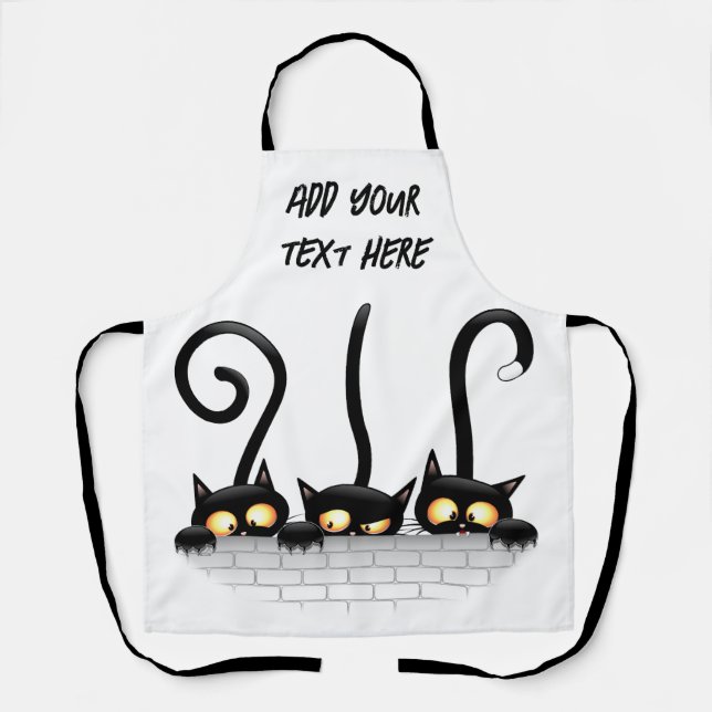 Cats Naughty, Playful and Funny Characters Apron (Front)