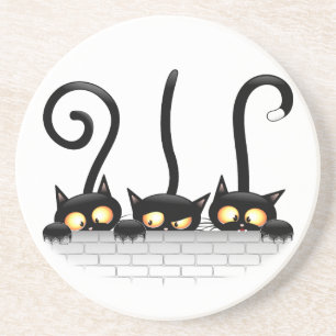 Cats Naughty, Playful and Funny Characters Coaster