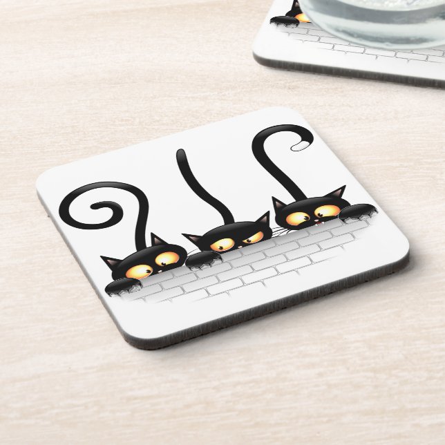 Cats Naughty, Playful and Funny Characters Coaster (Left Side)