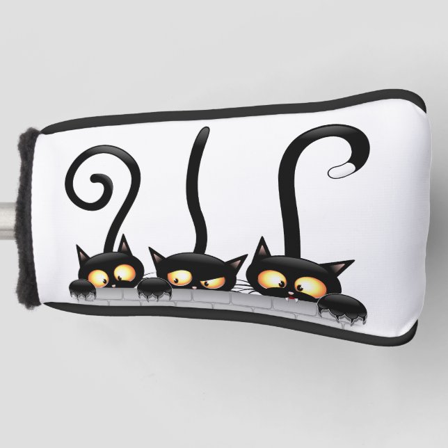 Cats Naughty, Playful and Funny Characters Golf Head Cover (Front)