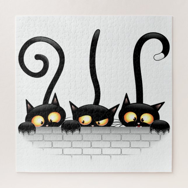 Cats Naughty, Playful and Funny Characters Jigsaw Puzzle (Vertical)