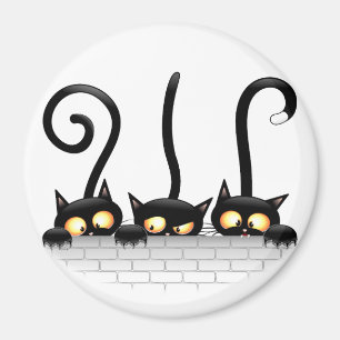 Cats Naughty, Playful and Funny Characters Magnet