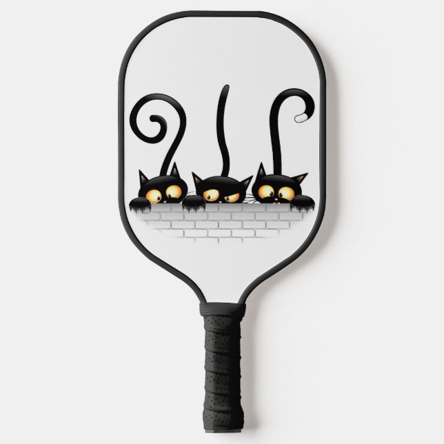 Cats Naughty, Playful and Funny Characters Pickleball Paddle (Front)