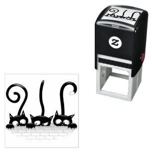 Cats Naughty, Playful and Funny Characters Self-inking Stamp