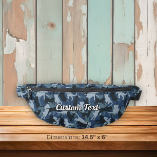 Cats Navy Camouflage Bum Bags