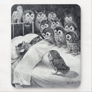 Cats Nightmare, Louis Wain Mouse Pad