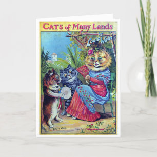 Cats of Many Lands - Louis Wain Thank You Card