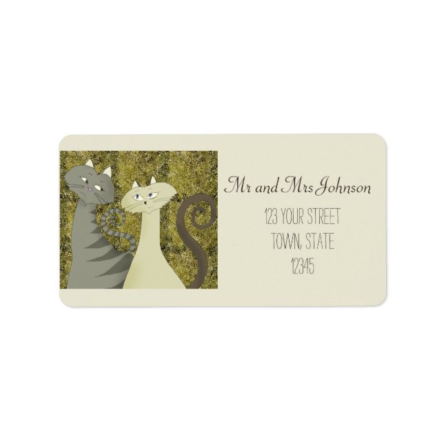 Cats Old Gold Twosome Address Label (Front)