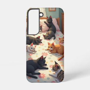 Cats on a Bed Samsung Galaxy Case