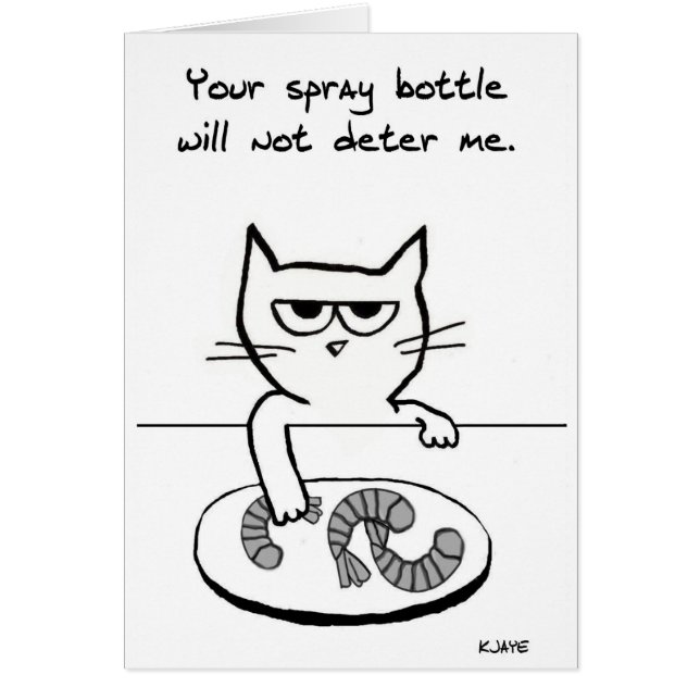 Cats on Countertops - Funny Cat Card (Front)