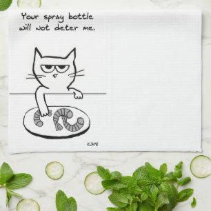 Cats on Countertops - Funny Kitchen Towel