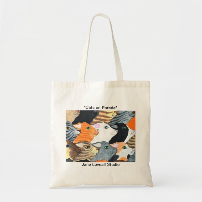 Cats on Parade Tote Bag (Front)
