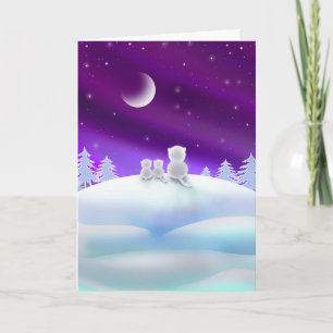 Cats on Snowhill Holiday Card