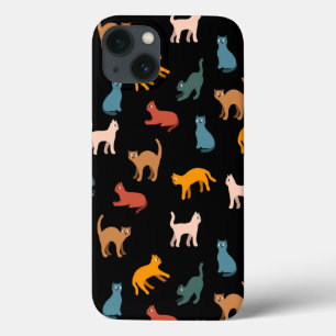 Cats on the black iPhone 13 case