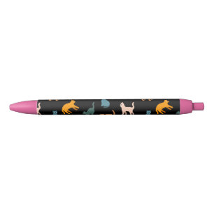 Cats on the black ink pen