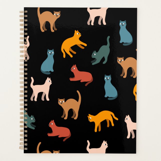 Cats on the black planner (Front)