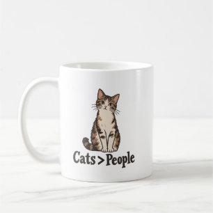 Cats Over People Introvert Cat Mum Mug
