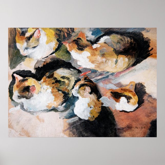 Cats painting poster (Front)