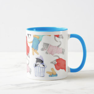 CATS PAJAMAS Blue  Combo Mug