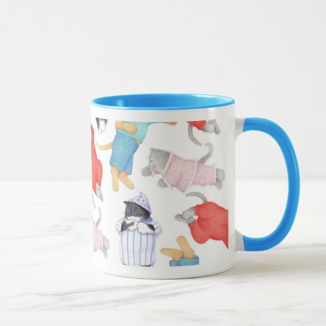 CATS PAJAMAS Blue  Combo Mug (Right)