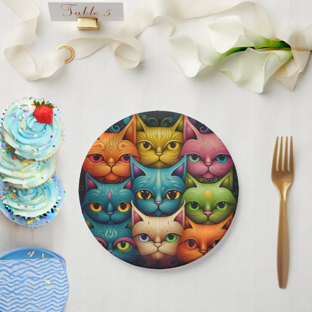 Cats Paper Plate (Creator Uploaded)