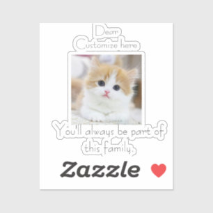 cats, part of the family, Simple cute Cat mum Gift