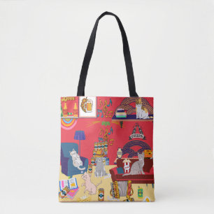 Cats party tote