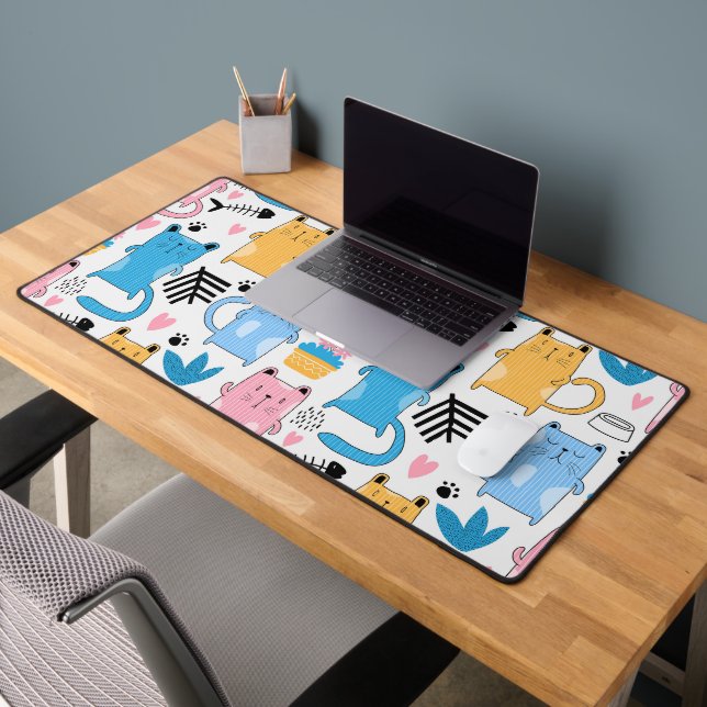 Cats Pattern Desk Mat (Office 2)