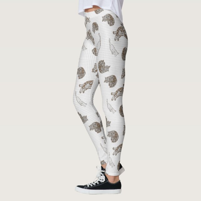 cats pattern leggings (Left)