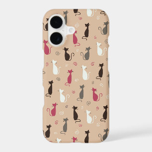 cats Pattern Pink