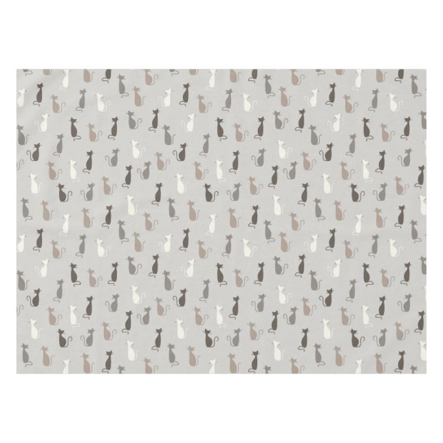 Cats pattern tablecloth (Front (Horizontal))