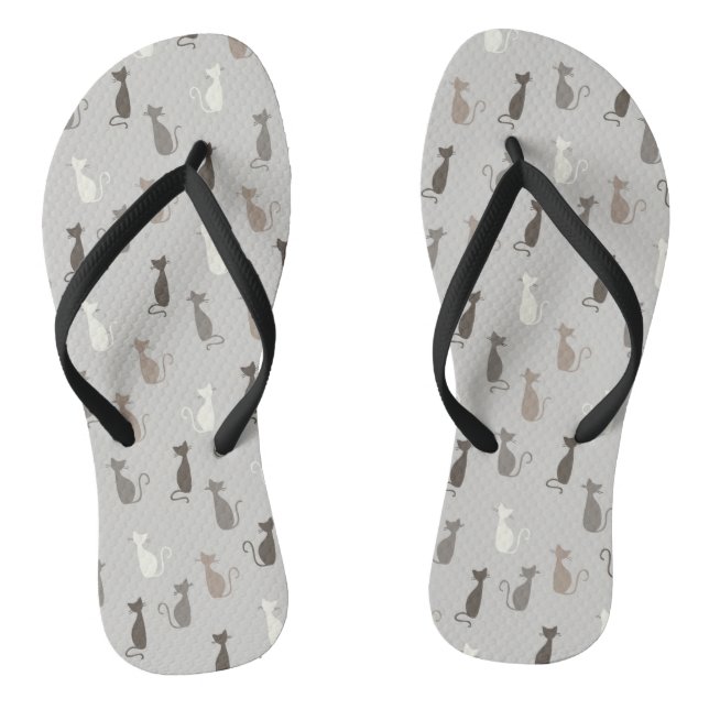 Cats pattern thongs (Footbed)