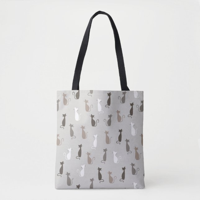 Cats pattern tote bag (Front)