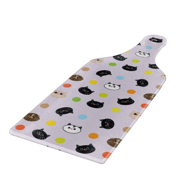 cats patterns cutting board (Corner)