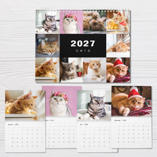 Cats Photo Collage Modern 2027 Calendar