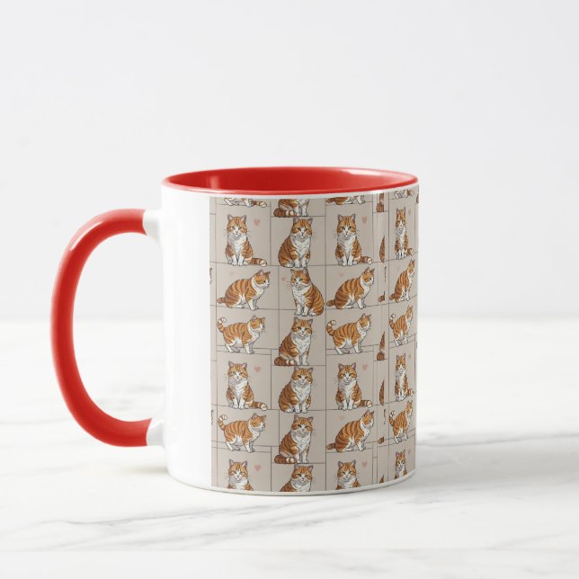 Cats Photo pattern, Mug (Left)