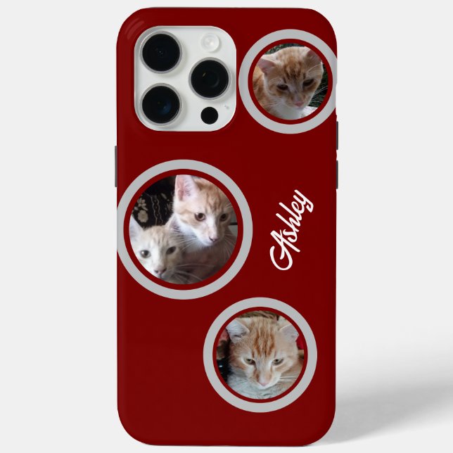 Cats Photos Name Customize iPhone / iPad case (Back)