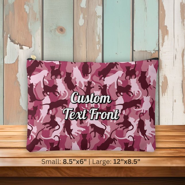 Cats Pink Camouflage Accessory Pouch (Creator Uploaded)