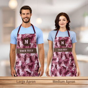 Cats Pink Camouflage Apron