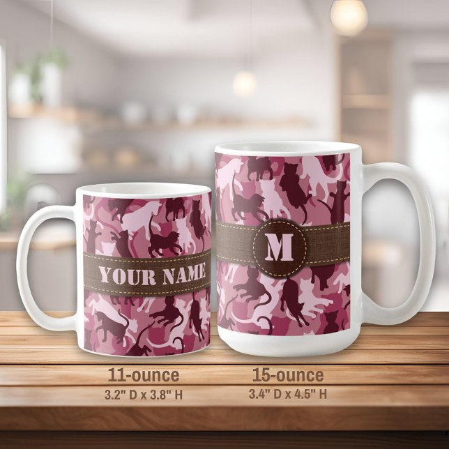 Cats Pink Camouflage Coffee Mug (Creator Uploaded)