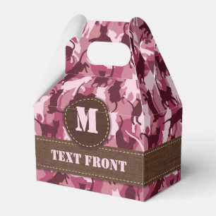 Cats Pink Camouflage Favour Box
