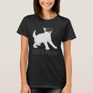 Cats Play I Cat Kitten Gamer Gaming VR Headset T-Shirt