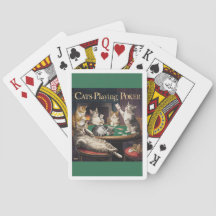 Cats Playing Cards
