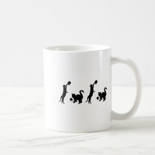 Cats playing pickleball funny cat lover cute coffee mug