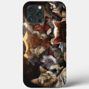 Cats playing poker   iPhone 13 pro max case