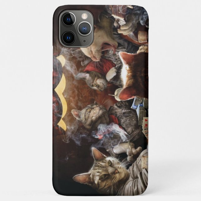 Cats playing poker  Case-Mate iPhone case (Back)