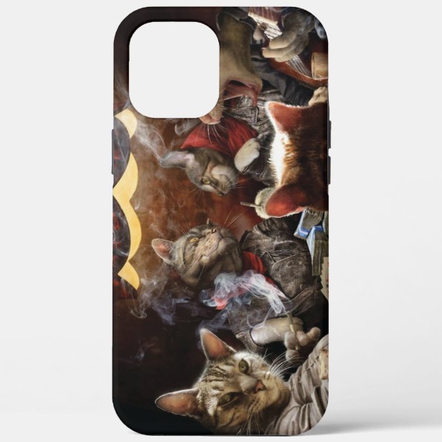 Cats playing poker  Case-Mate iPhone case (Back)