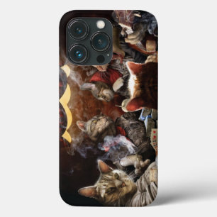 Cats playing poker iPhone 13 pro case