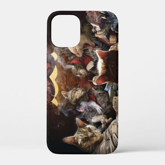Cats playing poker   Case-Mate iPhone case (Back)