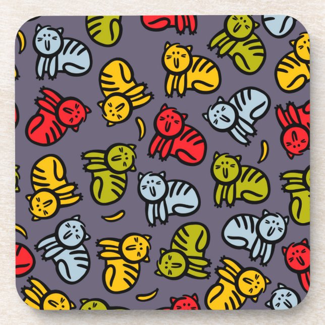 Cats plus bananas coaster (Front)